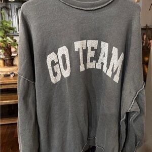 Gray Buckle Modish Rebel ‘Go Team' Sweatshirt